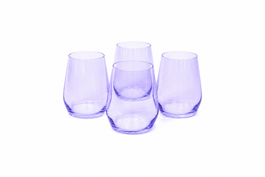 Lady Lavender - Colored Wine Glass