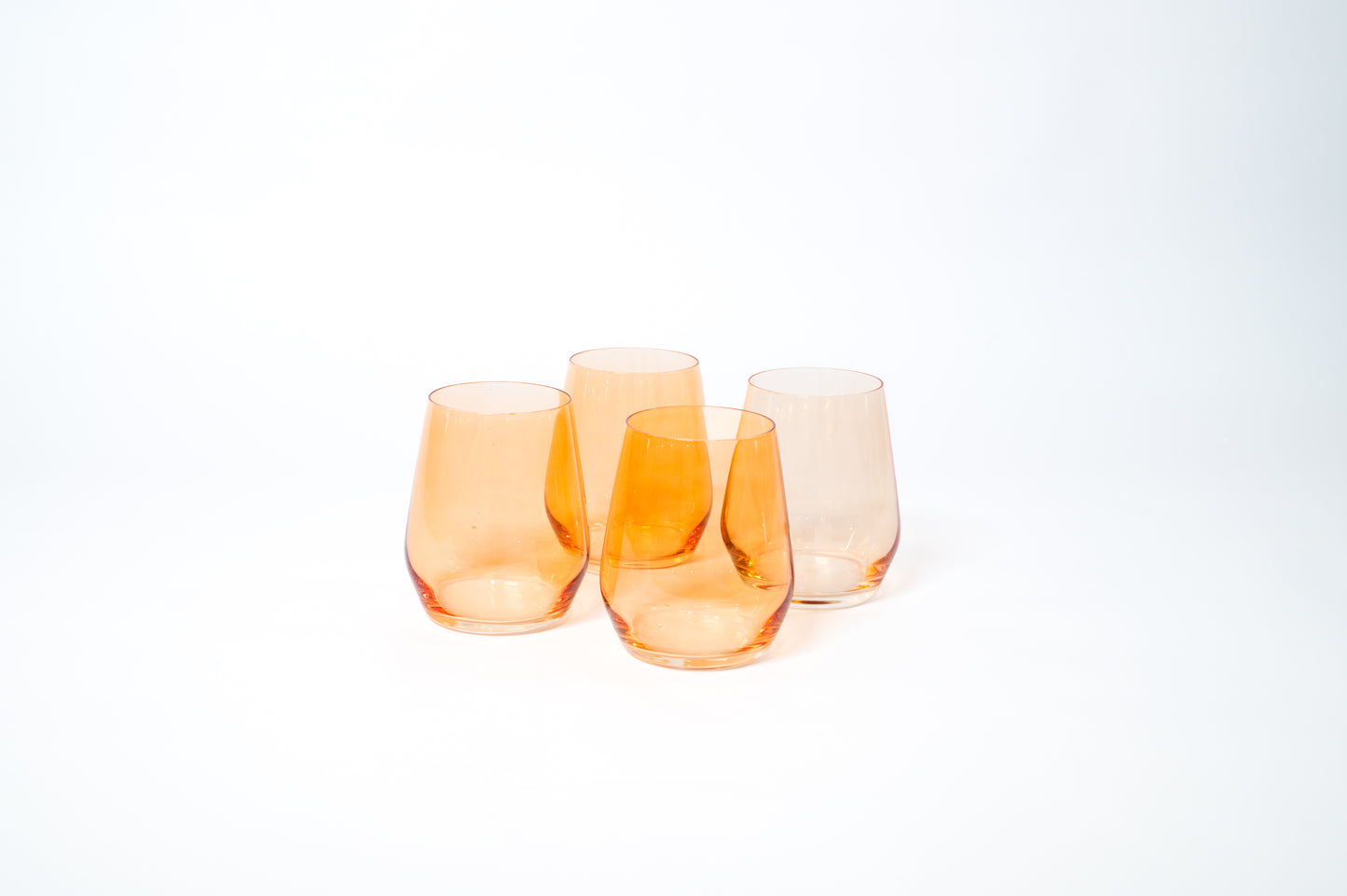 Creamsicle - Stemless Colored Wine Glass