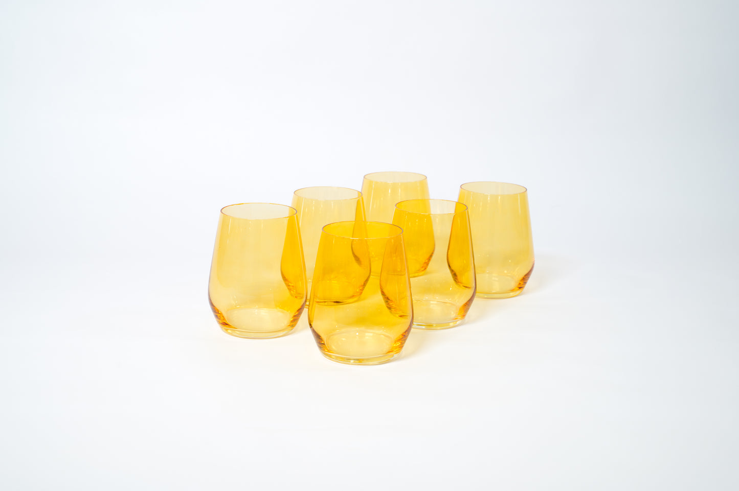 Sunshine Yellow - Colored Wine Glass