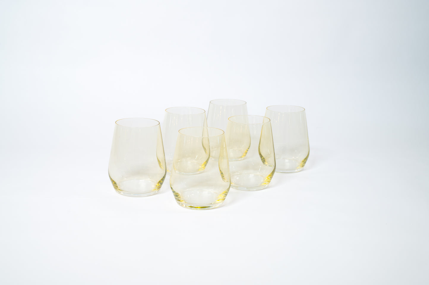 Lemon Drop - Colored Wine Glass