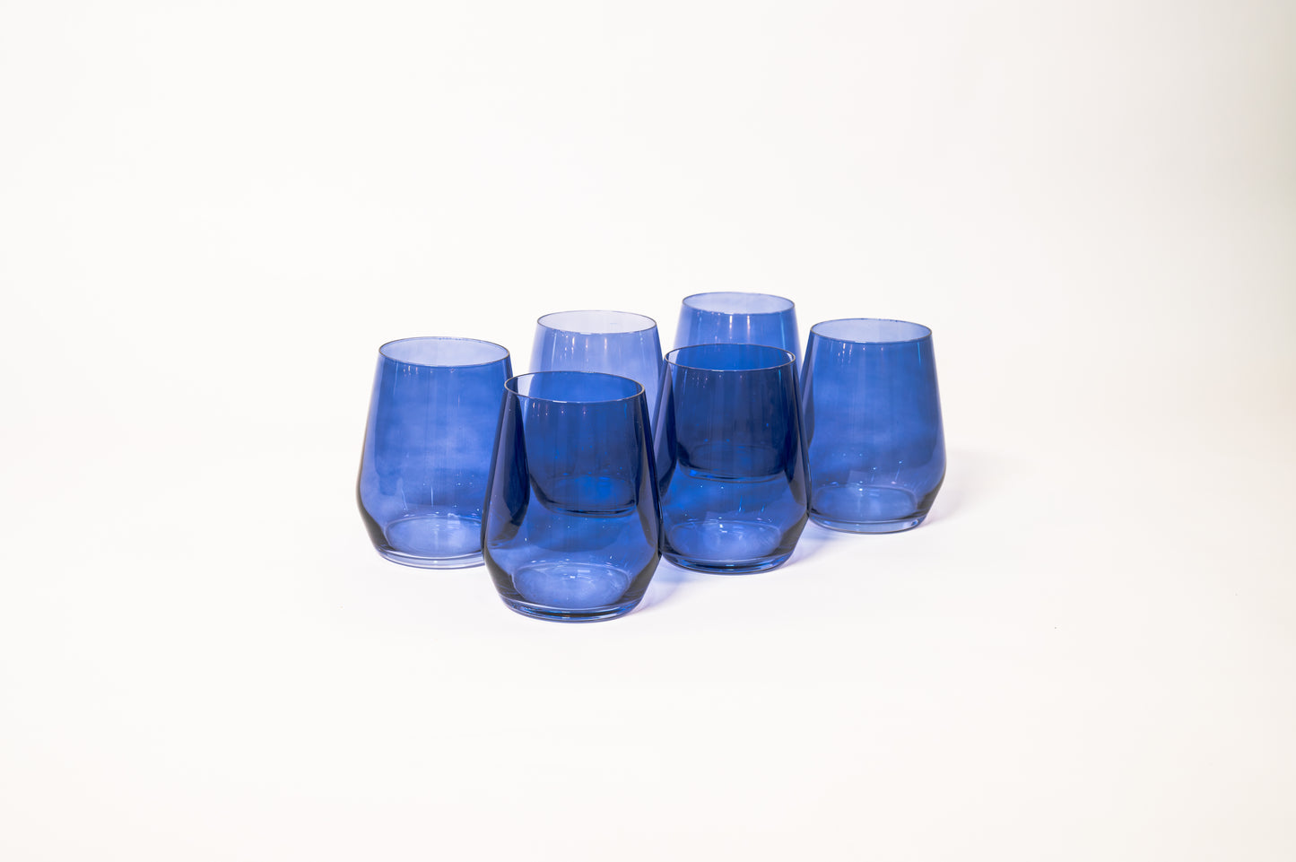 Indigo-go - Stemless Colored Wine Glass