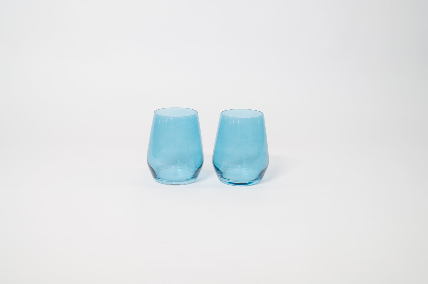 Blue Lagoon - Stemless Colored Wine Glass