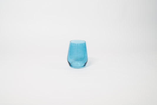 Blue Lagoon - Stemless Colored Wine Glass