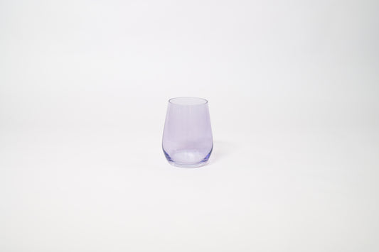 Lady Lavender - Stemless Colored Wine Glass