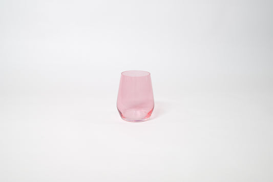 Bubblegum Pink - Stemless Colored Wine Glass
