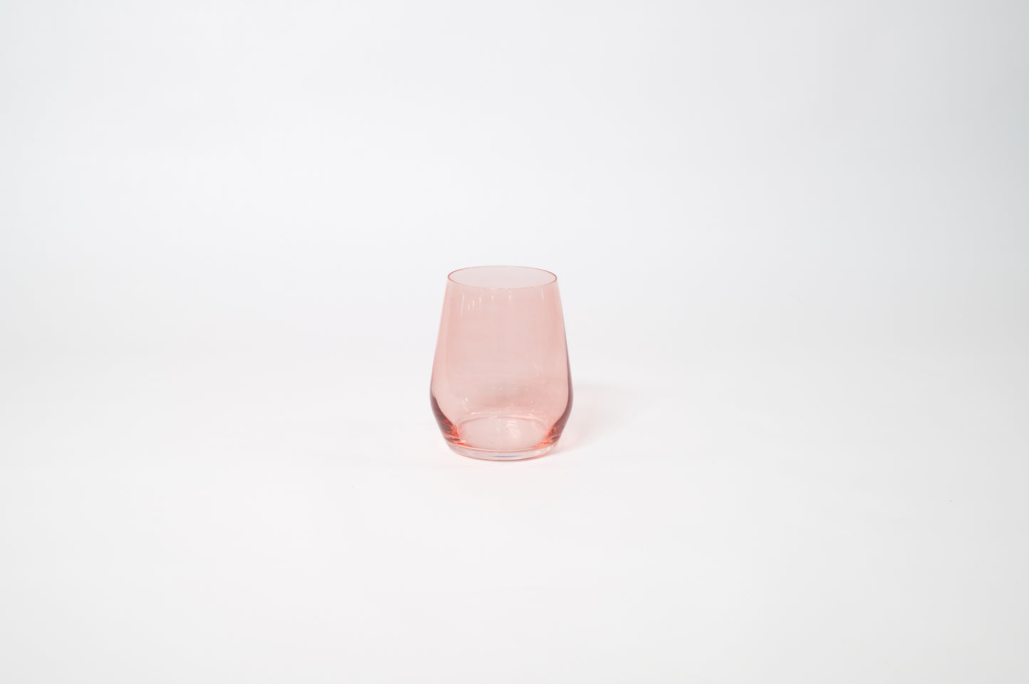 Tickle Me Pink - Stemless Colored Wine Glass