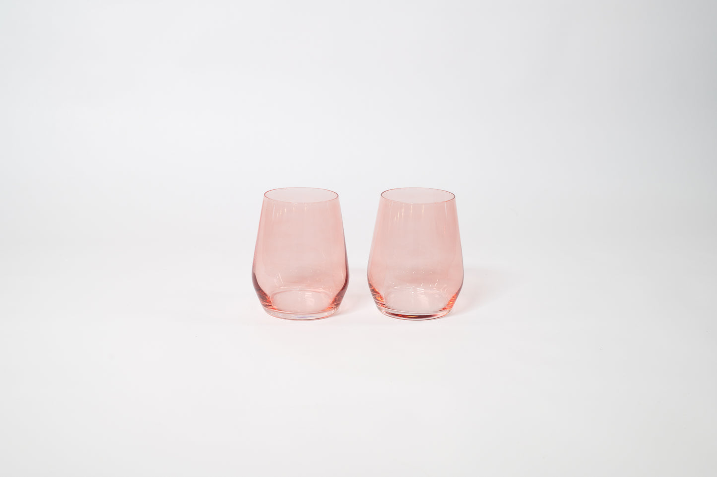 Tickle Me Pink - Stemless Colored Wine Glass