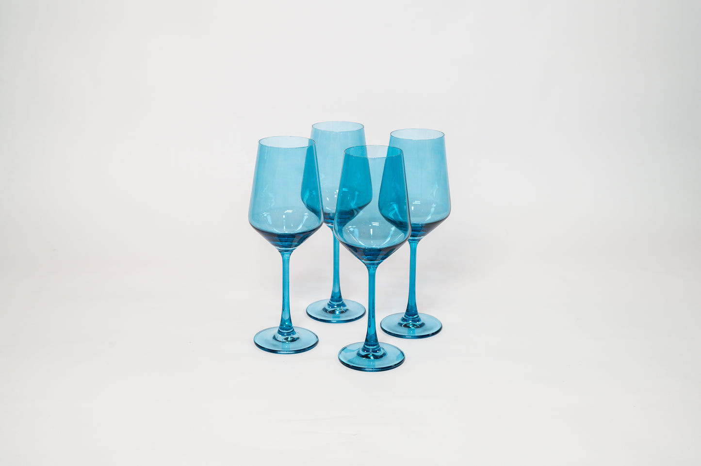 Blue Lagoon - Stemless Colored Wine Glass
