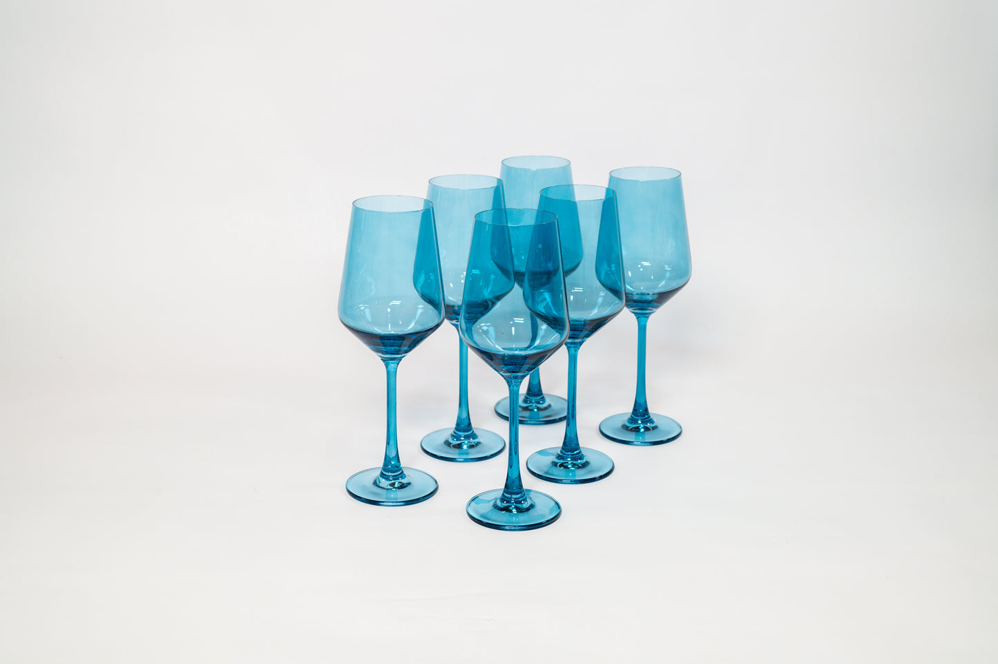 Blue Lagoon - Stemless Colored Wine Glass