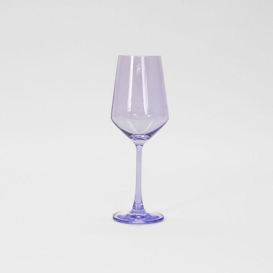 Lady Lavender Colored Wine Glass