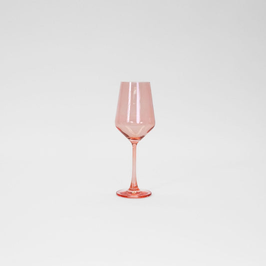 Peach Bellini - Colored Wine Glass