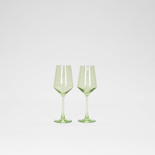 Matcha Green - Set of 2 Colored Wine Glass