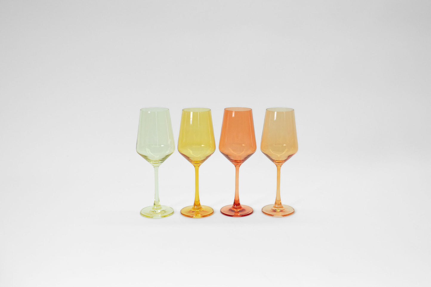 Sugar & Spice Collection - Stemless Colored Wine Glass Ombré Set of 4