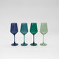 Northern Lights Collection - Set of 4 Colored Wine Glasses