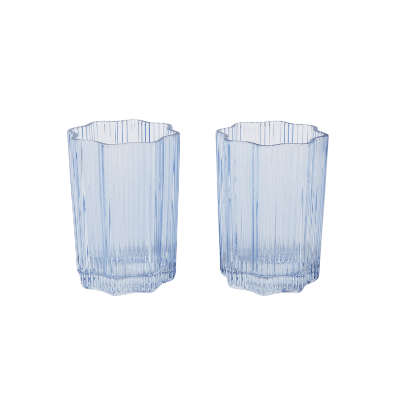FabFitFun Collab - Set of 2 Ribbed Glasses