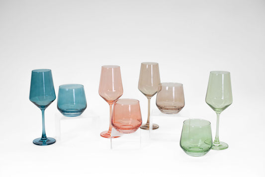 Double the Fun: Why You Need Matching Colored Wine Glasses in Both Stemmed and Stemless!