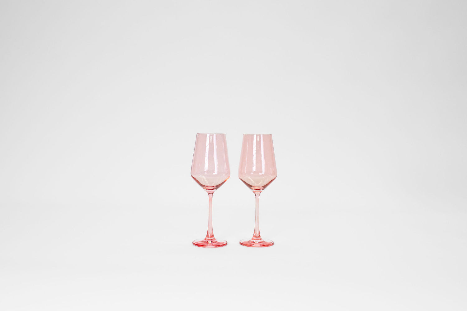 Red & Pink Colored Wine Glasses