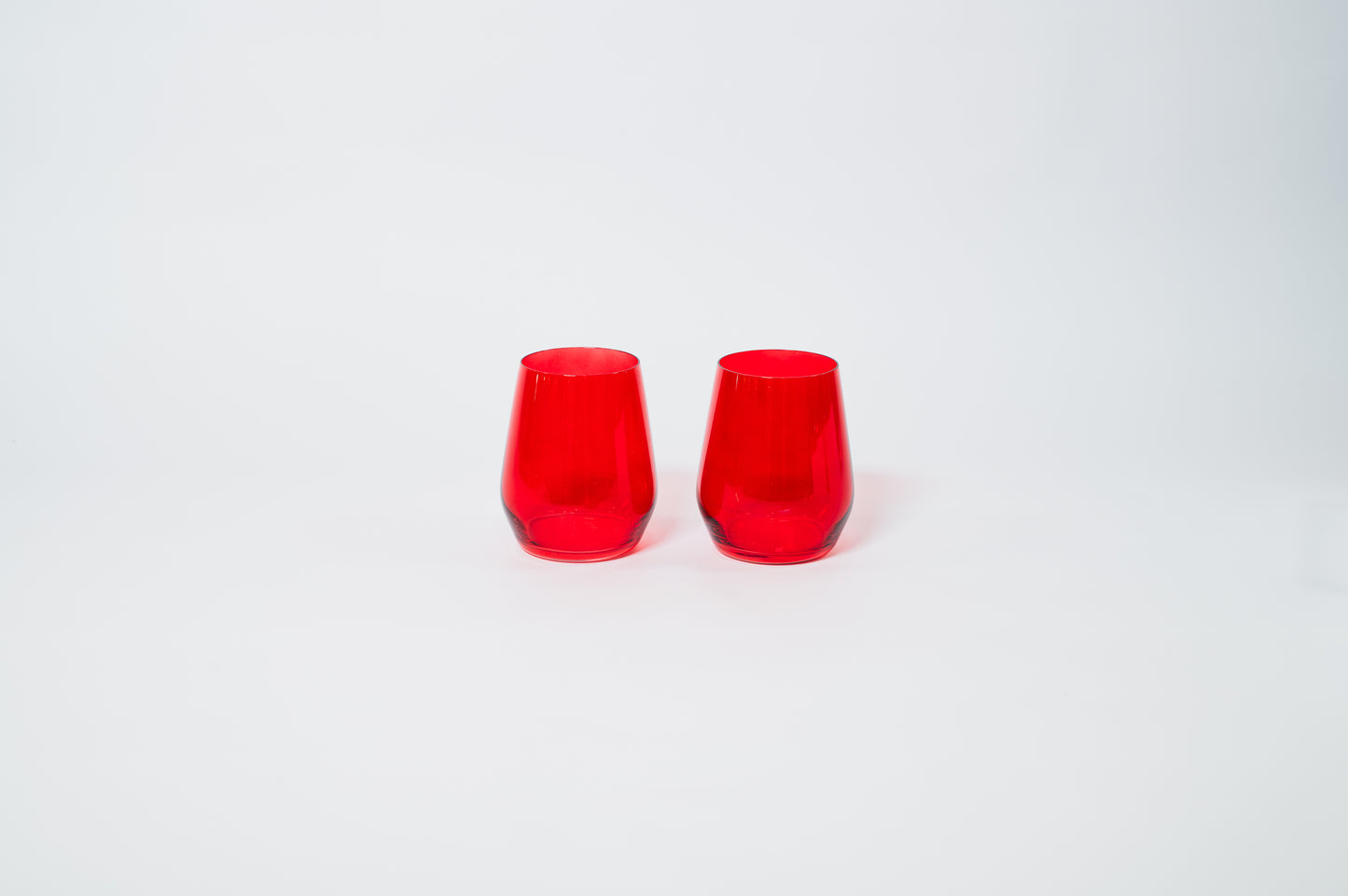 Cherry Red - Stemless Colored Wine Glass