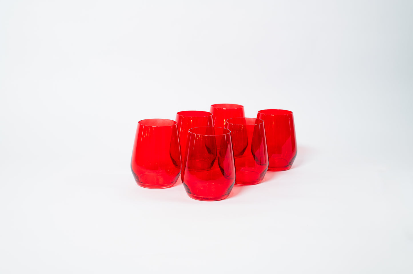 Cherry Red - Stemless Colored Wine Glass