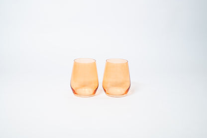 Creamsicle - Stemless Colored Wine Glass