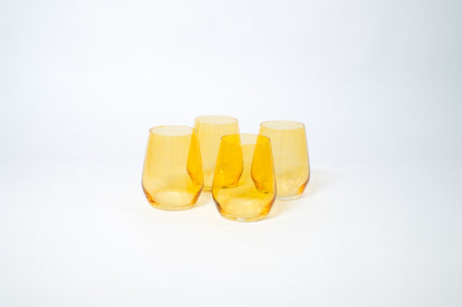 Sunshine Yellow - Colored Wine Glass