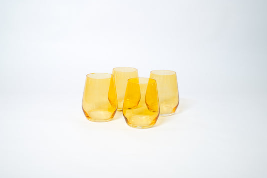 Sunshine Yellow - Colored Wine Glass