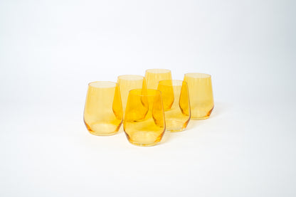 Sunshine Yellow - Colored Wine Glass