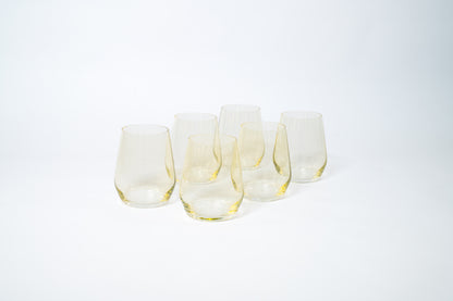 Lemon Drop - Colored Wine Glass