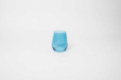 Blue Lagoon - Stemless Colored Wine Glass