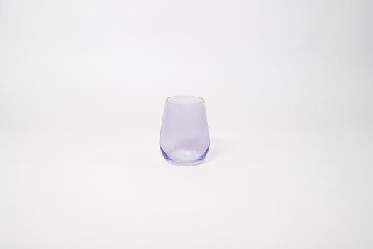 Lady Lavender - Stemless Colored Wine Glass