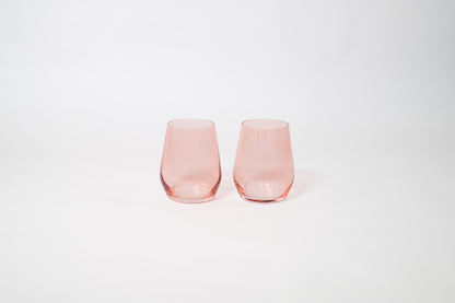 Tickle Me Pink - Colored Wine Glass