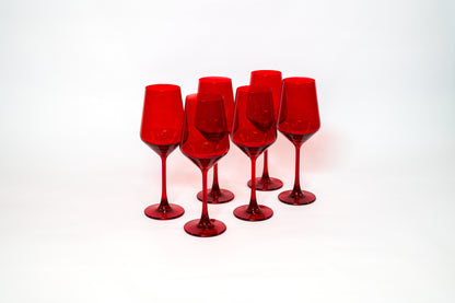 Cherry Red - Stemless Colored Wine Glass