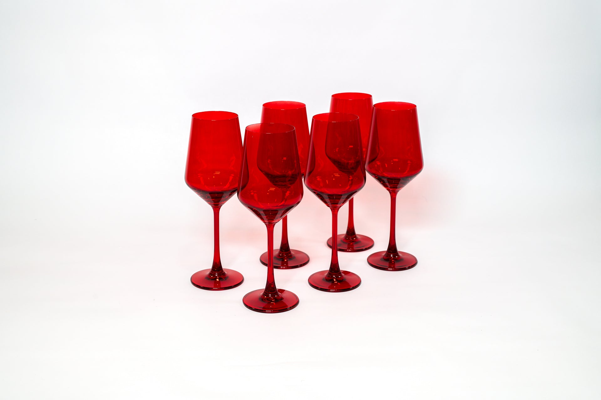 Cherry Red - Colored Wine Glass