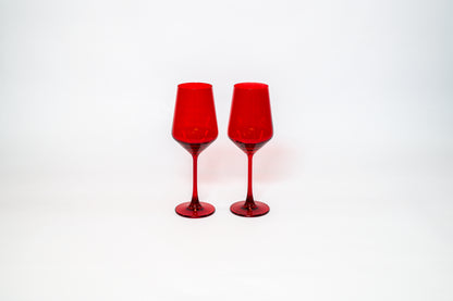 Cherry Red - Stemless Colored Wine Glass