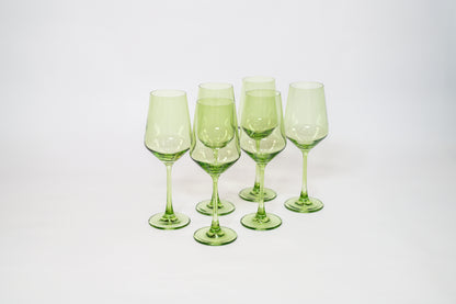 Matcha Green - Stemless Colored Wine Glass