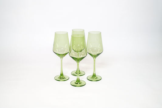Matcha Green - Colored Wine Glass