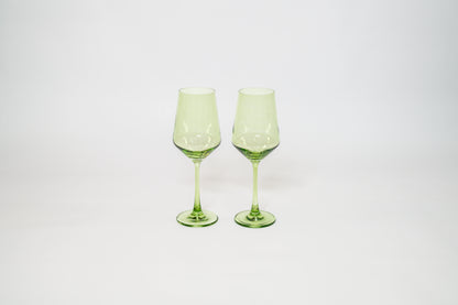 Matcha Green - Stemless Colored Wine Glass