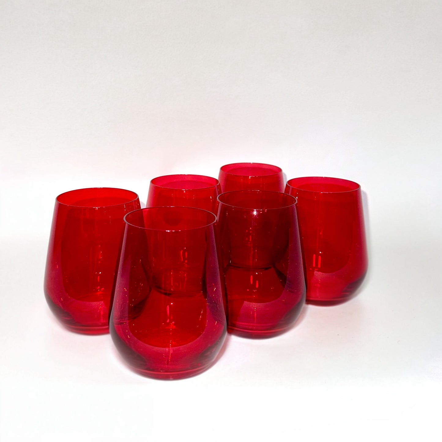 Cherry Red - Colored Wine Glass