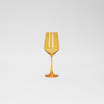 Sunshine Yellow Wine Glass