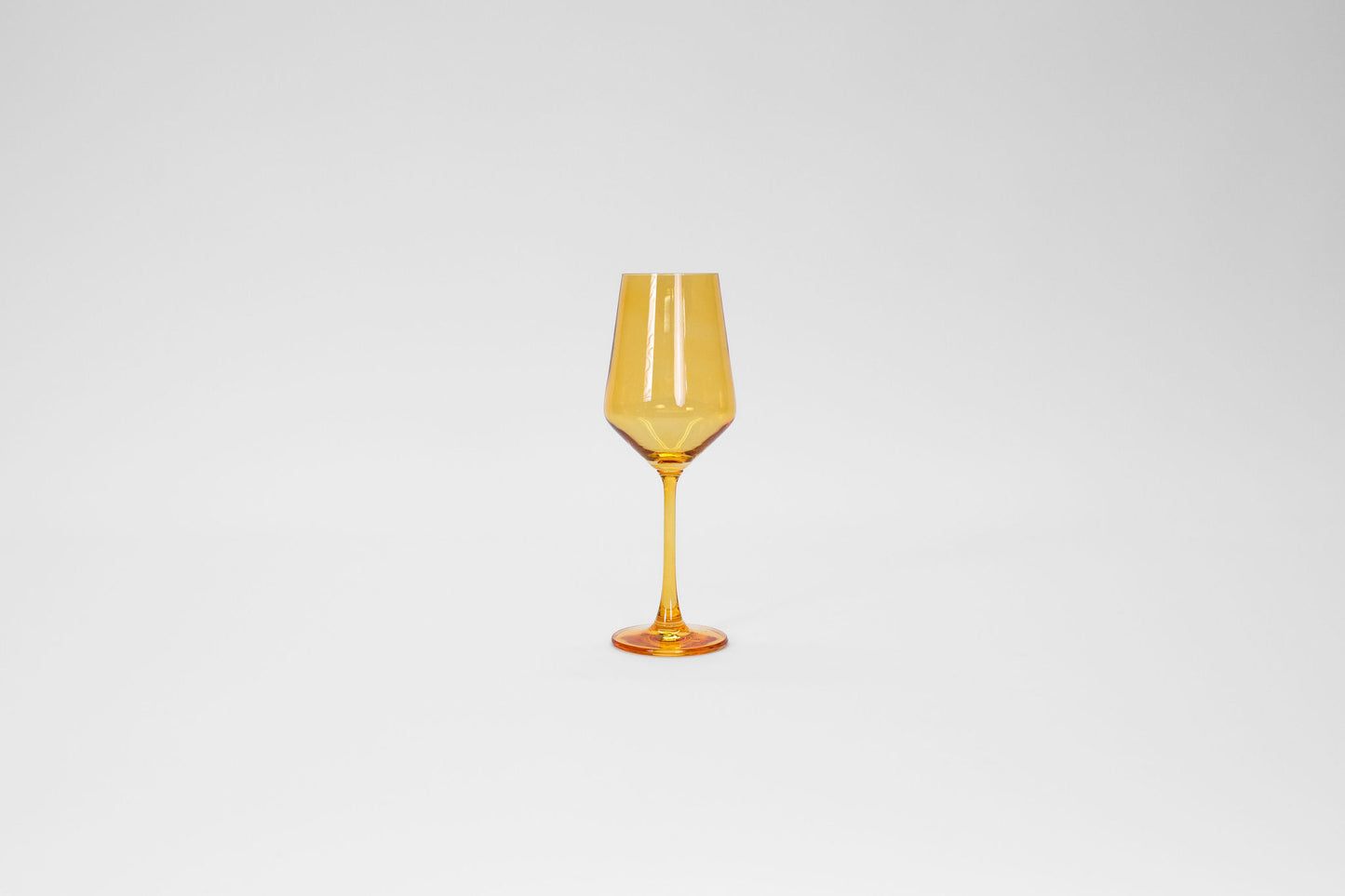 Sunshine Yellow -  Stemless Colored Wine Glass