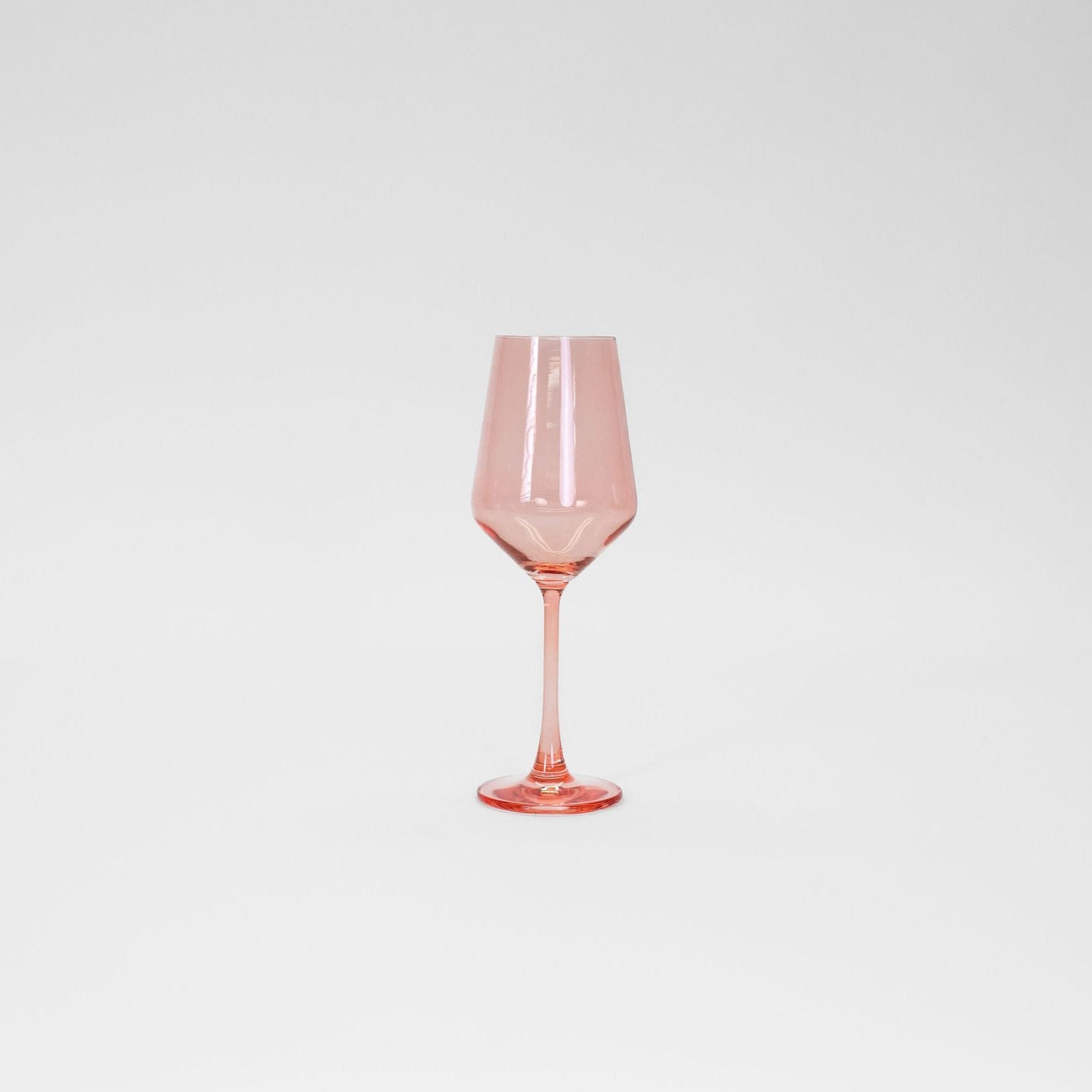 Single Colored Wine Glass - Peach Bellini