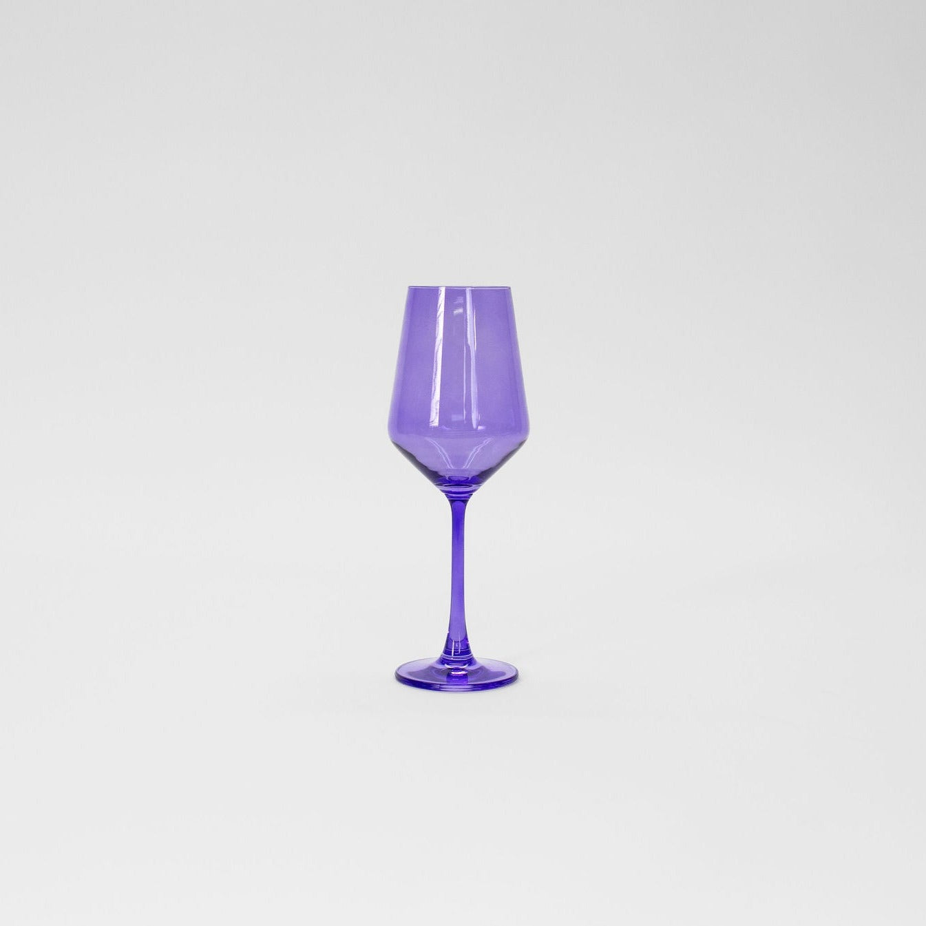 Single Colored Wine Glass - Veri Peri Purple