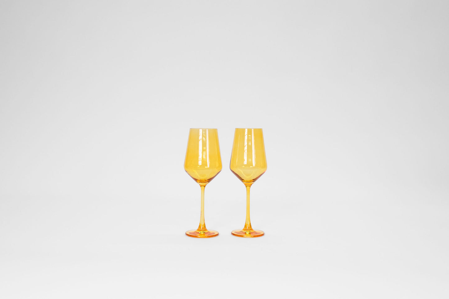 Sunshine Yellow -  Stemless Colored Wine Glass