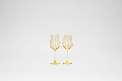 Lemon Drop Yellow- Stemless Colored Wine Glass