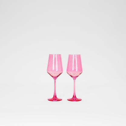 Bubblegum Pink - Colored Wine Glass