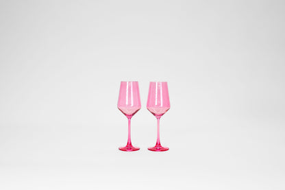 Bubblegum Pink - Stemless Colored Wine Glass