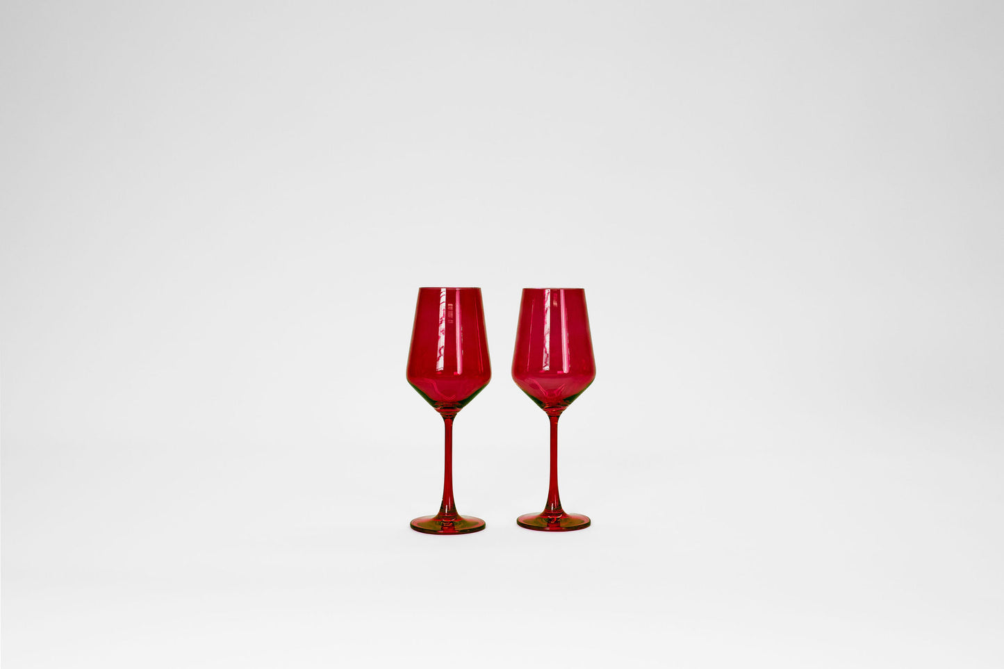 Cherry Red - Colored Wine Glass