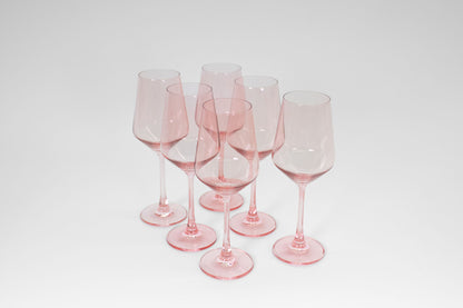 Tickle Me Pink Wine Glass