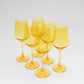 Sunshine Yellow Wine Glass - Set of 6