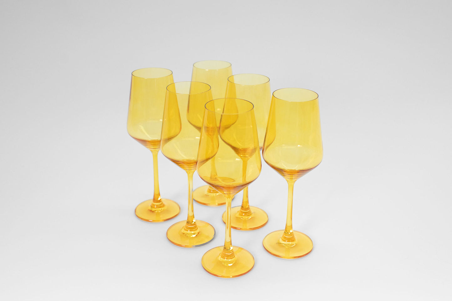 Sunshine Yellow Wine Glass - Set of 6
